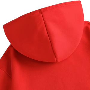 Sudadera con Capucha Roja para Hombre, Diseño 2026, Tejida, Color Sólido, Estilo Casual, Manga Larga - Product Image 2