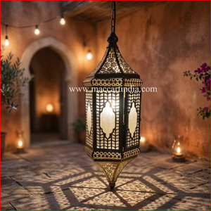 Lámpara Colgante Decorativa de Hierro Estilo Islámico, Lámpara LED Estilo Mezquita para Interiores Comerciales - Product Image 6