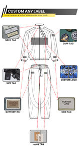 ชุดวอร์มผู้ชายแบบมีฮู้ด แจ็คเก็ตซิป ¼ ตัว กางเกงวอร์ม ระบายอากาศ กันน้ำ น้ำหนักเบา ผ้าไนลอน สำหรับฤดูใบไม้ผลิ - Product Image 4