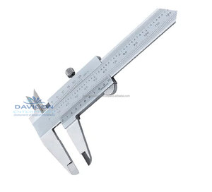 Calibre à pied à coulisse manuel en acier inoxydable à mâchoires longues DAVICON DE-428 - Instruments dentaires de base - Product Image 2