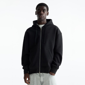 Wholesale Custom Men Zip Hoodies <b>Winter</b> Vintage Breathable Quick Dry Custom Logo Blank Oversized <b>Heavy</b> Thick 380GSM 100% Cotton - Product Image 1