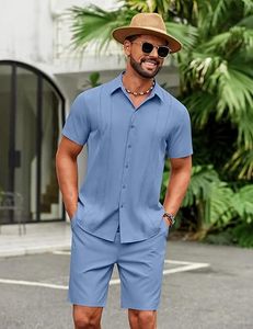Ensemble d'été décontracté pour homme : débardeur et short en polyester délavé, personnalisable, streetwear, anti-bactérien, séchage rapide, OEM - Product Image 1