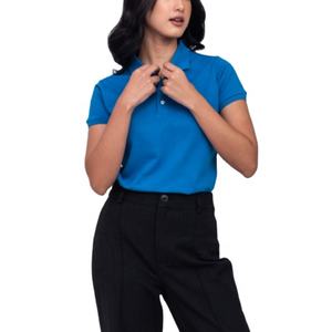 เสื้อยืดโปโลกีฬาเสื้อโปโลแบบสั่งทำโลโก้ตามสั่งสำหรับผู้หญิงเสื้อยืดลำลองปักลาย - Product Image 2