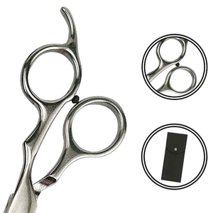 Ciseaux de coiffure professionnels en acier inoxydable finition satinée, ciseaux de barbier 6 pouces, manche ergonomique décalé, ciseaux de coupe de cheveux pour salon - Product Image 2