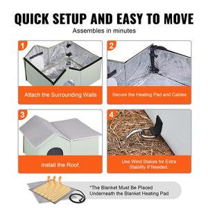 Cuccia Pieghevole per Gatti in Tessuto Oxford 600D con Funzione Riscaldante, Temperatura Regolabile e Timer, Casetta per Gatti da Esterno - Product Image 2