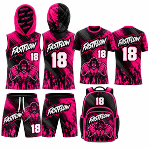 Ensemble d'uniformes de football 7v7 sublimés, anti-transpiration, unisexe, pour adultes, uniformes d'équipe personnalisés, coupe athlétique - Product Image 1