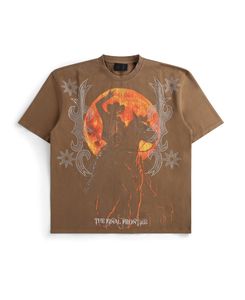 T-shirt Unisexe Oversize Gothique avec Motif Esprit Saint, Clouté, Streetwear, Coton Lourd, Imprimé Vintage, Mode DTG, Vêtement Urbain Premium - Product Image 3