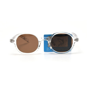 Lmamba P9002 Trendy Vintage Shades High Quality Personality Custom Logo Polarized Lenses Round TR90 Frame Unisex <b>Sunglasses</b> - Product Image 2