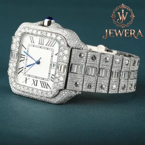 Hip Hop Moissanite Diamond Watch with Premium Stainless Steel Band Luxury Men's Jewelry Watch for Daily Wear Business and Events - Product Image 2