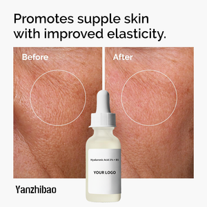 निजी लेबल हाइलूरोनिक एसिड + बी 5 फेस सीरम 1 औंस-डीप हाइड्रेशन और प्लाम्पर, चिकनी त्वचा के लिए सिरेमिक के साथ त्वचा बाधा मरम्मत - Product Image 3
