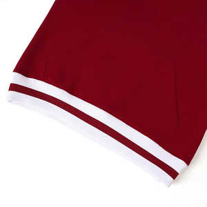 Sudadera personalizada Morehouse Maroon con bolsillo y cuello redondo para tiendas universitarias, pedidos al por mayor para compradores B2B y universitarios - Product Image 3