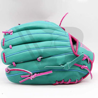 Guantes de Béisbol de Cuero Profesionales de Alta Calidad al por Mayor con Logotipo Personalizable, para Receptor, Dedos Completos, para Zurdos, para Exteriores