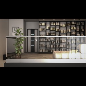 ราวบันไดอลูมิเนียมแบบต่อเนื่อง90x50ที่ทันสมัยราวจับสำหรับโรงแรมวิลล่าโรงพยาบาลสำหรับบ้านไร่ - Product Image 5