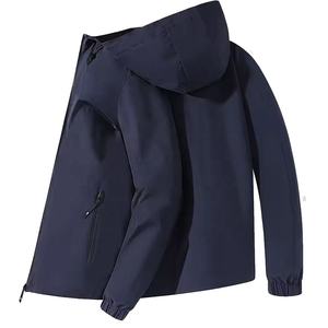 แจ็กเก็ตกันฝนสำหรับผู้ชาย, เสื้อแจ็คเก็ตลำลองสำหรับฤดูหนาวคอตั้งปรับแต่งได้ - Product Image 4