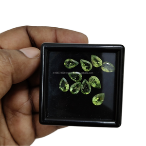 Peridoto de corte de pera de alta calidad al por mayor, piedras preciosas sueltas, peridoto natural para hacer joyas hechas a mano - Product Image 1