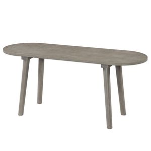 Panca in Legno Grigio da 43 Pollici in Stile Rustico, Impermeabile e Resistente ai Graffi, per Sala da Pranzo, Posti a Sedere per 2 Persone - Product Image 3