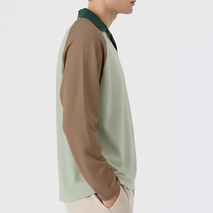 Wholesale <b>Low</b> Price Men's Polo T Shirt With Customized Logo 100% Cotton Custom Design Polo Shirts For Men two tone polo T shirts - Product Image 6