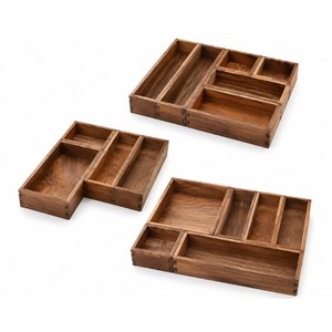 Juego de bandejas organizadoras modulares de madera de mango |   Soluciones de Almacenamiento al por Mayor - Product Image 5