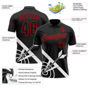 Camiseta Polo de Béisbol Personalizada Younteams para Hombre, Manga Corta, Impresión Sublimada, Absorbe la Humedad, Corte Regular, Ropa Deportiva para Adultos - Product Image 3
