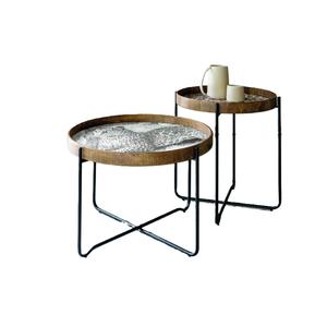 Hot Selling Enamel Finish Excellent Quality Metal Made Black Color Powder Coated Luxury <b>Nesting</b> <b>Tables</b> In Lowest Price - Product Image 1