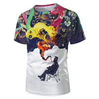 Camiseta de Punto Sólida con Estampado Gráfico para Hombre, 100% Algodón, Corte Regular, Logotipo Personalizado, Ropa Casual de Moda, Transpirable y de Secado Rápido