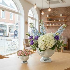 Moderno Florero de Acero Inoxidable Ecológico, Centro de Mesa Decorativo con Pedestal, Tazón para Centro de Mesa de Boda, Eventos y Fiestas - Product Image 5