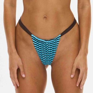 Custom New Design Luxury Women's 3 Piece <b>Bikini</b> <b>Set</b> High Waist Underwire Sexy Triangle <b>Bikini</b> Mesh Thong Swimwear Reversible <b>Set</b> - Product Image 4