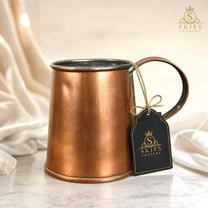Mug à Moscow Mule en cuivre finition vintage, tasse à cocktail en métal, article de bar, article cadeau, 16 oz - Product Image 1