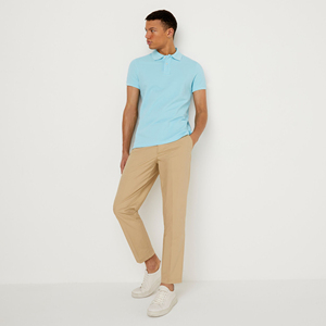 Polos décontractés pour hommes de qualité supérieure à manches courtes, en jersey respirant avec logo personnalisé, tissu en polyester soyeux, prix compétitif - Product Image 4