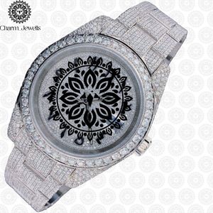 Charm_Jewells Women's Luxury Stainless Steel <b>Watch</b> 40mm Round Analog Quartz Sapphire Crystal Dial Folding Clasp Luminous - Product Image 5