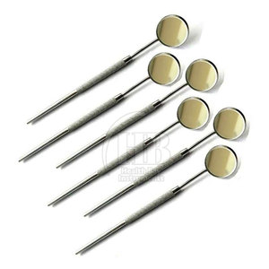 Ensemble de miroirs dentaires pour inspection orale, en acier inoxydable, réutilisables, outils d'examen manuels, procédures de diagnostic dentaire professionnelles, CE - Product Image 6