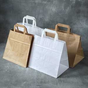 Wholesale Premium Eco-Friendly Kraft <b>Paper</b> Bags with All Sizes Custom Logo <b>Made</b> in Vietnam - Disposable <b>Paper</b> Bag with Handle - Product Image 5