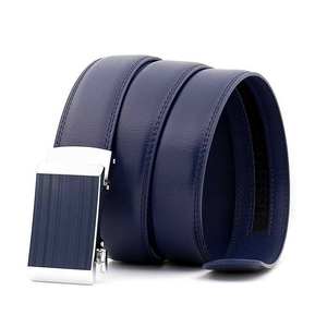 Ceinture en cuir véritable pour homme de qualité supérieure, boucle en alliage plaqué or classique, ceinture de luxe pour robe - Product Image 3