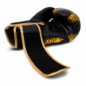 Guantes de Boxeo Twins con Diseño OEM y Serigrafía Dorada, Correa de Cuero Genuino Premium, 16 Oz, Guantes Personalizados Twins Pro Punching - Product Image 6