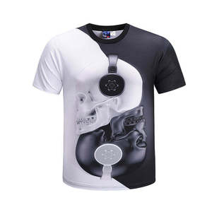 Camiseta de Manga Corta Transpirable para Hombre, Cuello Redondo, con Estampado de León Colorido en la Parte Delantera, Estilo Casual, Tejido de Poliéster - Product Image 3