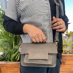 Nouveau mini sac à bandoulière en cuir recyclé pour femmes sac à bandoulière de créateur de luxe en cuir coloré petits sacs à main - Product Image 2