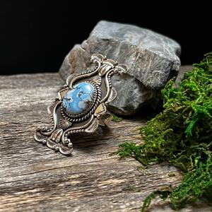 Handmade Golden Hills Turquoise Oval <b>Ring</b> Sterling <b>Silver</b> Southwestern Boho <b>Statement</b> Jewelry Artisan Gemstone Gift for Her - Product Image 5