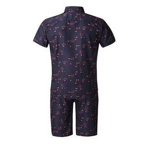 ชุดกางเกงขาสั้นผ้าฝ้ายสำหรับผู้ชาย เนื้อผ้านุ่ม สวมใส่สบายในช่วงอากาศร้อน ชุดฤดูร้อนน้ำหนักเบา - Product Image 3