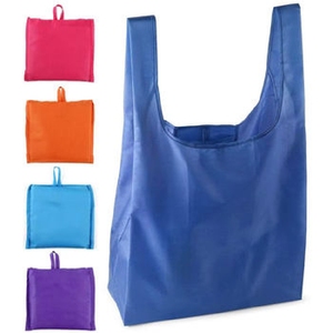 Striped Printed Green Water Resistant Canvas Tote Bag Blue Handles Polyester Material Large Capacity Eco Friendly Promotional - Product Image 6