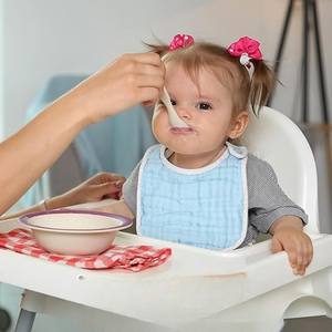 Bavoirs en mousseline bio 95% bambou 5% élasthanne - Confort extensible, réutilisables pour les repas - Product Image 4