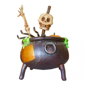 Chaudron de sorcière géant Maison d'oeufs de Pâques Chaise en chocolat Ours Lapin blanc Panier d'oeufs de Pâques Oeufs d'arbre Lapin assis Carnivore - Product Image 1