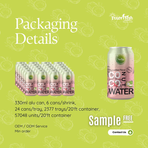 Interfresh Beverage Manufacturing Company Agua de coco pura de Vietnam con alta calidad, buen precio FOB - Product Image 5
