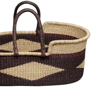 Supply modern geometric diamond high wall seagrass <b>changing</b> <b>basket</b> with rattan <b>changing</b> kid <b>basket</b> featuring double straps - Product Image 3