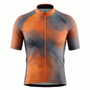 MALUZA INDUSTRIES MI-CJ-04 Maillot de cyclisme personnalisé de haute qualité pour hommes, impression par sublimation, respirant, séchage rapide, antibactérien, VTT, route - Product Image 1