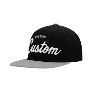 Gorras Snapback de 6 Paneles Estructuradas de Dos Tonos al por Mayor, con Logotipo Bordado Personalizado, Visera Plana, Clásicas, Estilo Hip Hop, Deportivas, para Uso Casual - Product Image 3