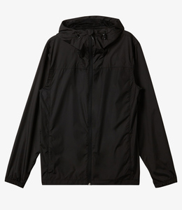 Veste coupe-vent décontractée pour homme, personnalisée, noire, en polyester, col montant, fermeture éclair, à capuche, pour l'été - Product Image 3