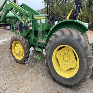 Tracteur utilitaire John Deere 5075E Turbo Diesel 4x4 avec assistance aux roues avant, moteur 75 CV, pompe, boîte de vitesses, roulement d'entraînement - Product Image 6