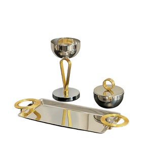 Golden Brass <b>Incense</b> <b>Burner</b> Set With Floral Design Hand-Made For Religious Use <b>Chinese</b> Style Aromatherapy Diffuser - Product Image 6