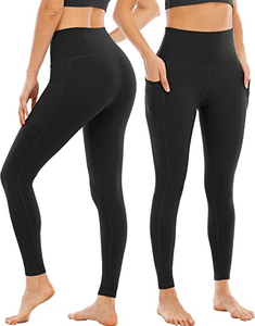 Women's <b>Thermal</b> Yoga <b>Pants</b>, High Waist Warm Fleece Lined Leggings, Winter Workout Running Tights with Pockets - Product Image 4