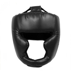 Econex Sports <b>Boxing</b> Head Guard PU Leather Blue Impact Resistant Double Visor Air Vents Hook Loop Closure Adults Unisex Sport - Product Image 3